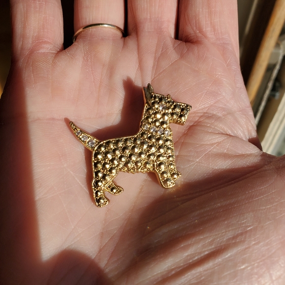 Vintage scottie terrier dog pin with rhine… - Picture 7 of 7